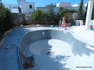 Costruzione di una piscina Turisport 
