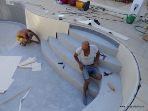 Costruzione di una piscina Turisport 